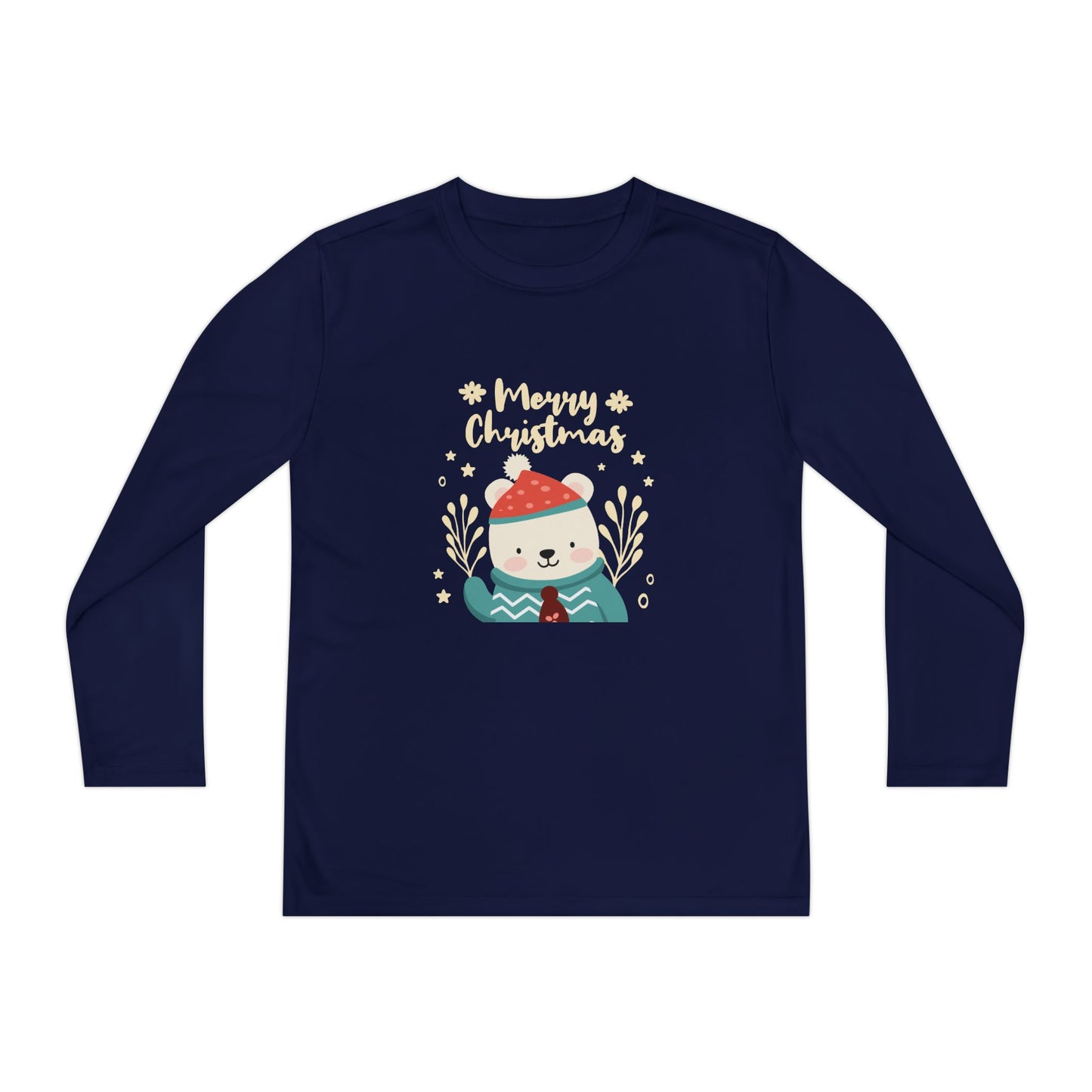 Long Sleeve Youth Tee Holiday Gift - Merry Christmas