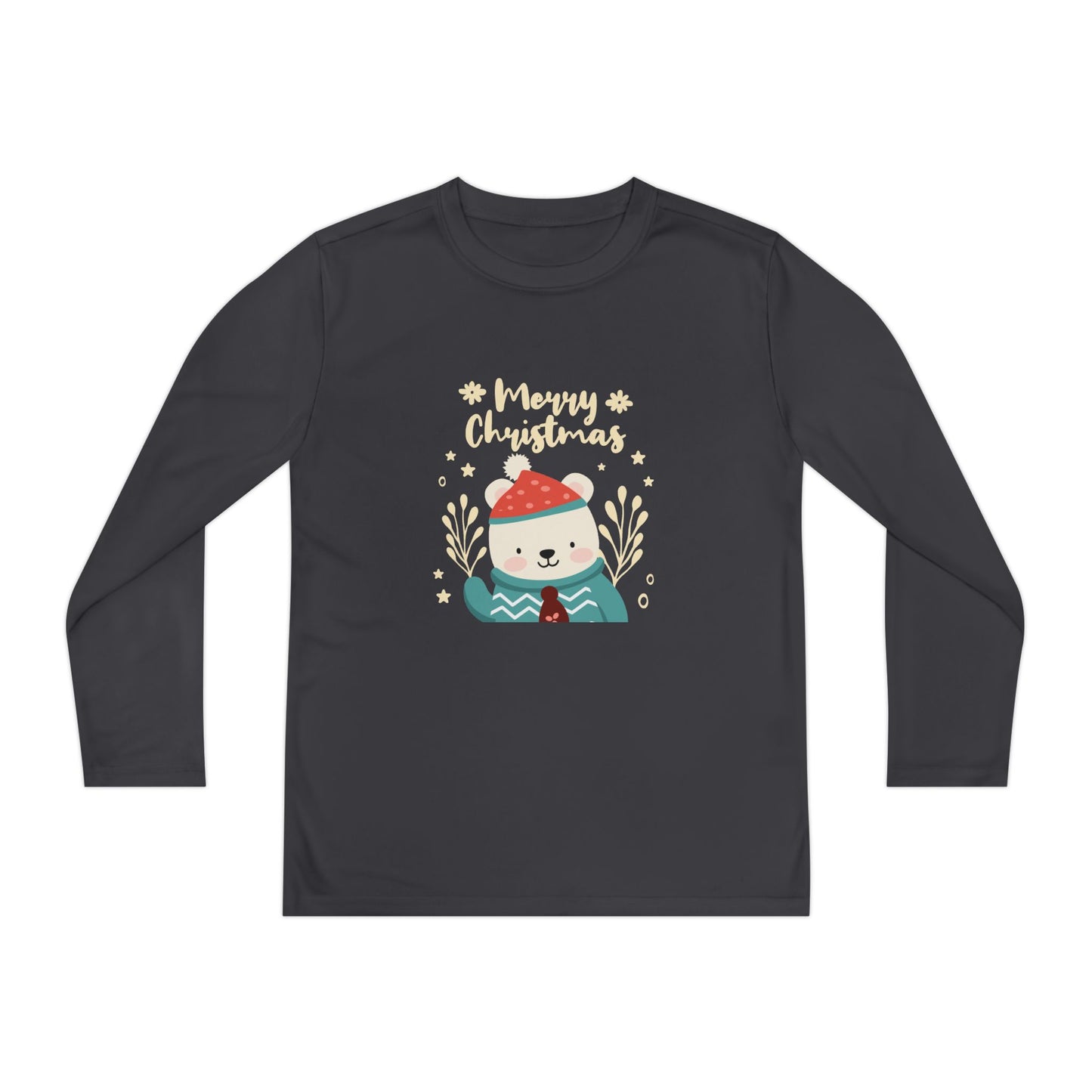 Long Sleeve Youth Tee Holiday Gift - Merry Christmas