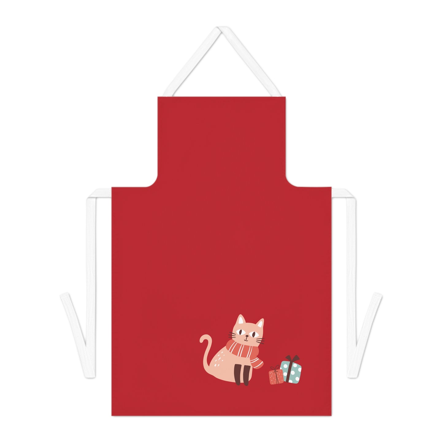 Christmas Cat Adult Apron