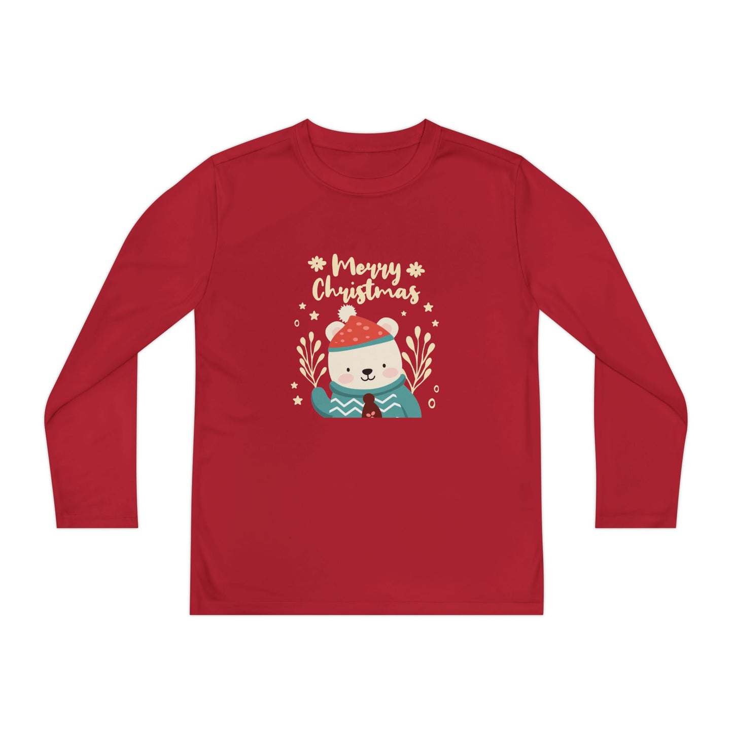 Long Sleeve Youth Tee Holiday Gift - Merry Christmas