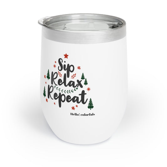 Holiday Wine Tumbler