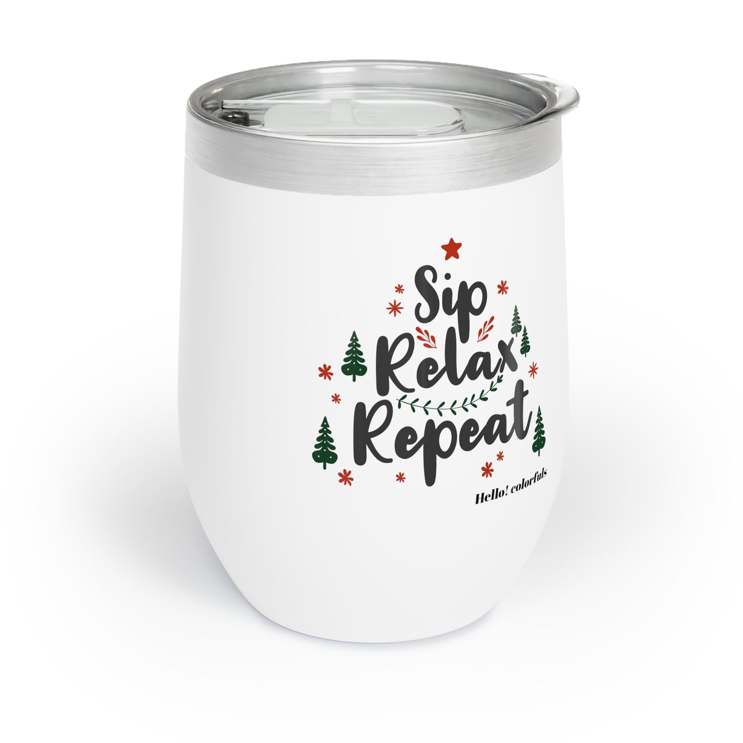 Holiday Wine Tumbler