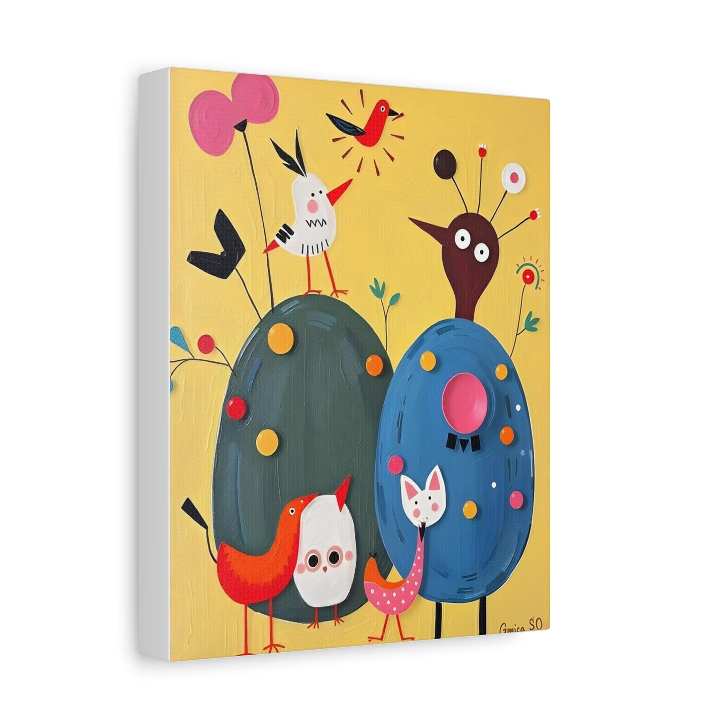 Canvas Art Fun Birds