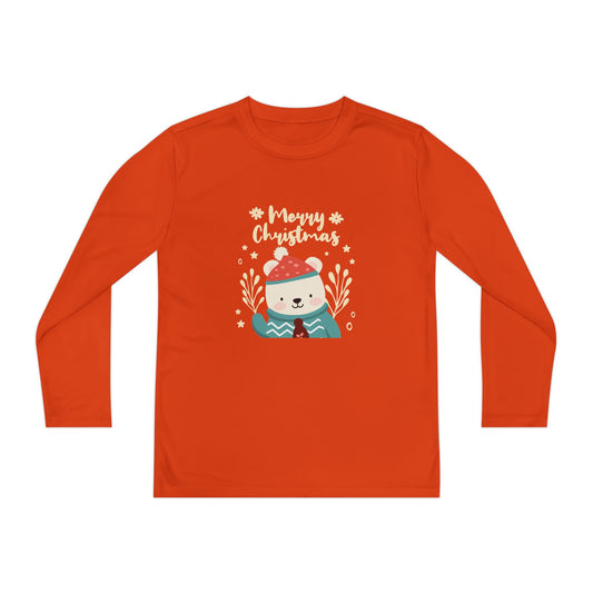 Long Sleeve Youth Tee Holiday Gift - Merry Christmas