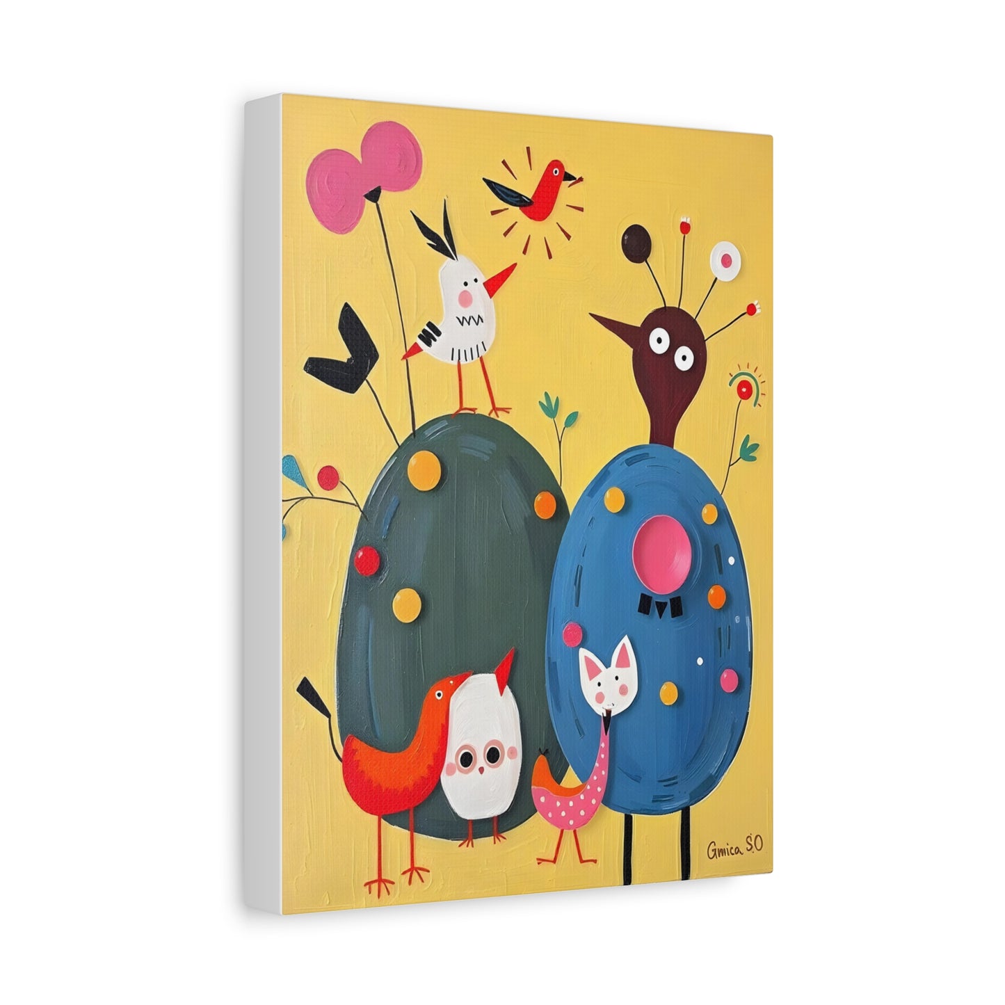 Canvas Art Fun Birds