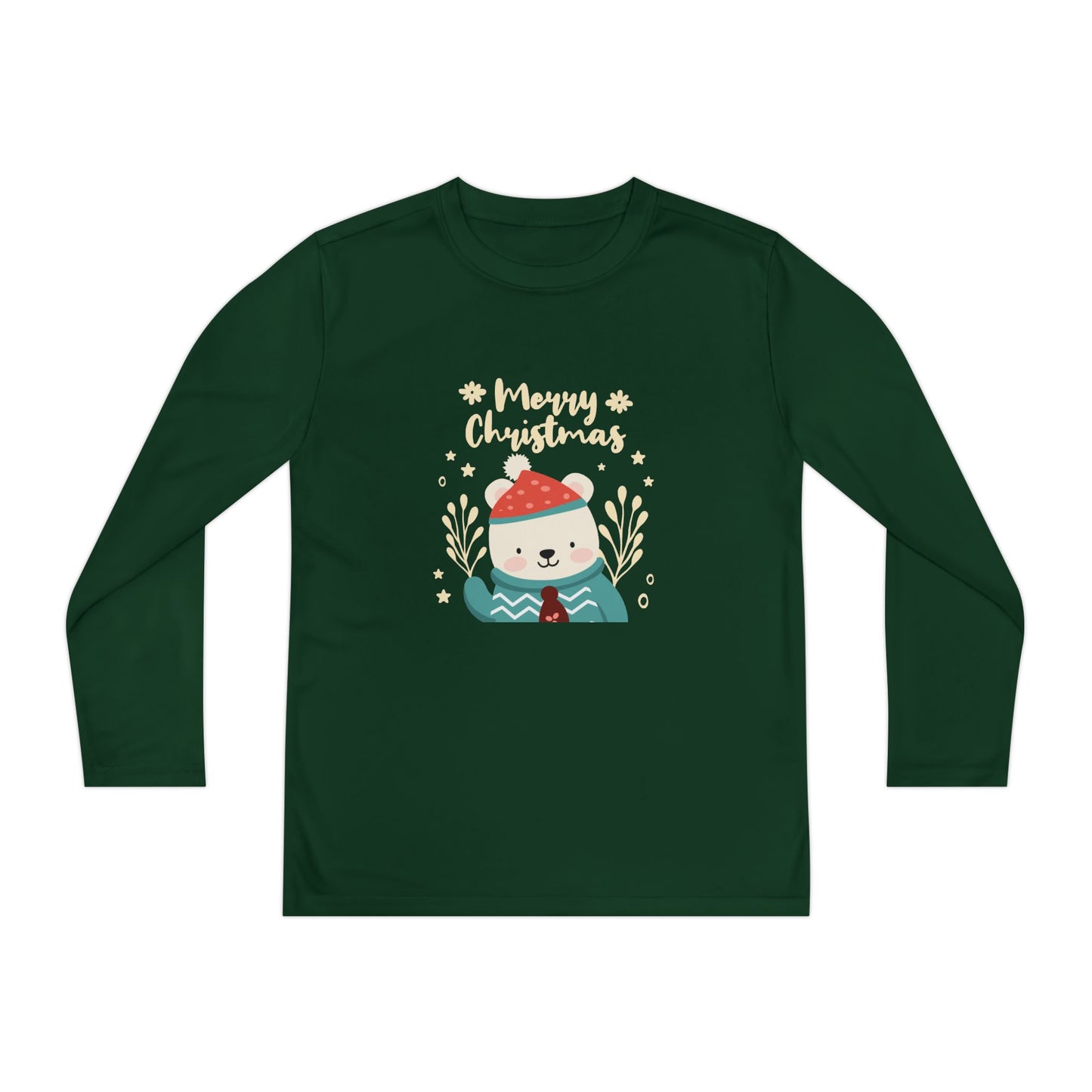 Long Sleeve Youth Tee Holiday Gift - Merry Christmas